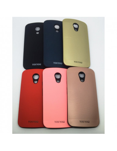 Protector Reforzado EC Motorola XT1063 Moto G2 Gris