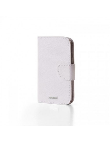 Estuche Flip Cover_PK_Wallet Motorola XT1040 Moto G LTE Blanco
