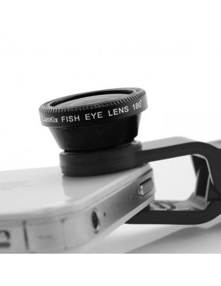 Kit Lentes para Celular 3 en 1 (Ojo de Pez / Macro / Gran Angular) Lens