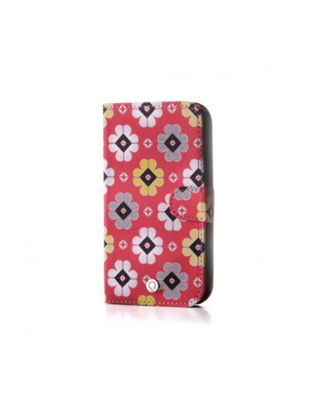 Estuche Flip Cover_PK_Wallet Samsung G920 Galaxy S6 Red Flowers