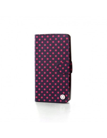 Estuche Flip Cover_PK_Wallet Motorola XT1040 Moto G LTE Lunares
