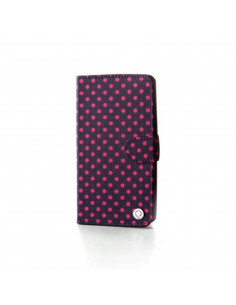 Estuche Flip Cover_PK_Wallet Nokia Lumia 635 Lunares