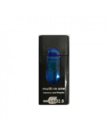 Lector USB de Memorias "KS650" (SD+MicroSD+SPD+MicroM2) BlueMoon