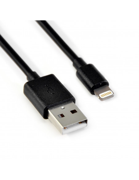 Cable USB Lighting SL_CargaRapida 1m Negro