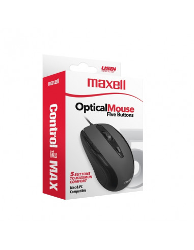 Mouse Maxell USB Optico MOWR-105 Negro (348416)