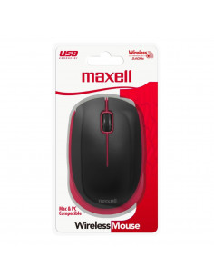 Mouse Maxell Inalambrico MOWL-100 Rojo (347930)
