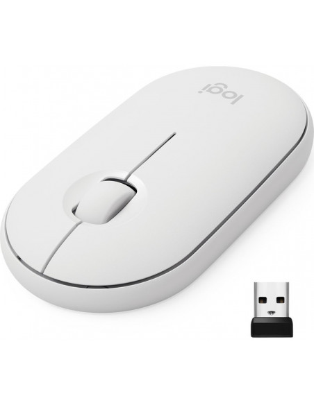 Mouse Logitech M350 Inalambrico Pebble Blanco