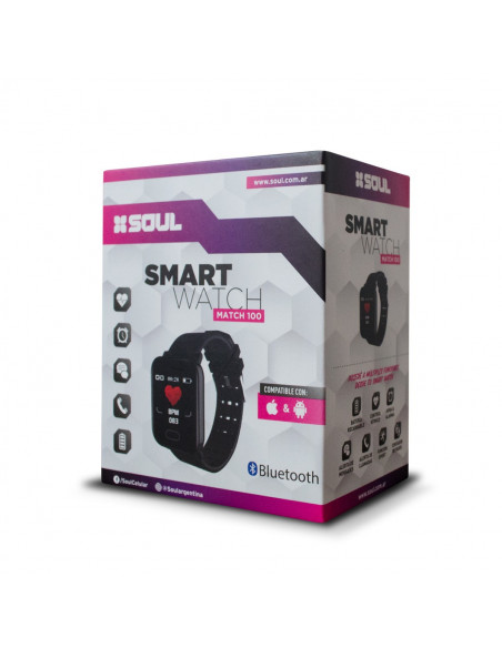 Reloj SmartWatch Match100 (SW64) Negro
