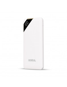 Cargador Portatil PowerBank SL_VisorLed 10.000mAh Blanco