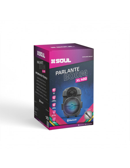 Parlante Portatil Bluetooth SOUL XL400 Boom Negro