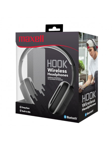Auricular Stereo Maxell BT300 Hook Plata