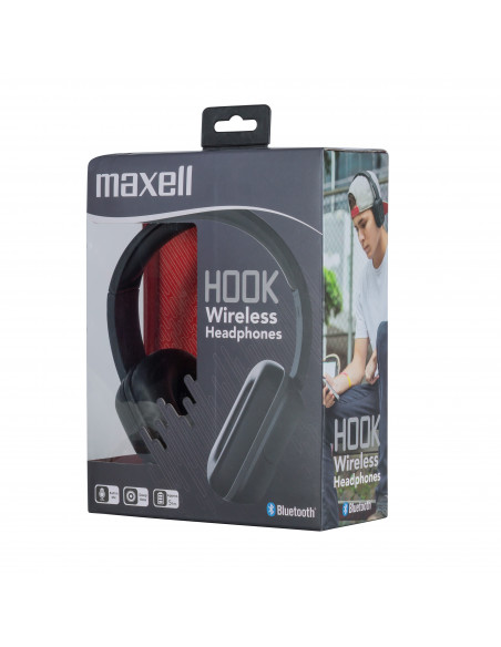 Auricular Stereo Maxell BT300 Hook NegroShadow