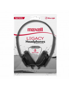 Auricular Stereo Maxell LEGACY Vincha con Mic Negro