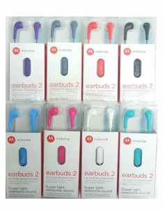 Auricular Stereo Original Motorola EarBuds 2 - Rosa