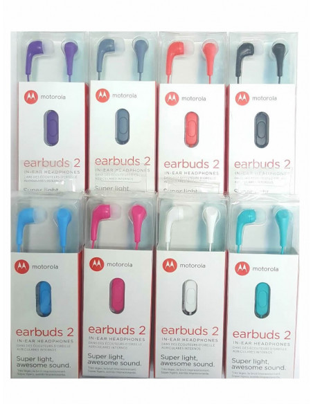 Auricular Stereo Original Motorola EarBuds 2 - Rosa
