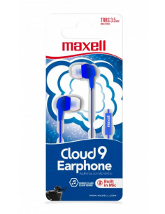 Auricular Stereo Maxell CLOUD9 con Microfono Azul