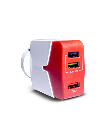 Cargador Premium FastCharger 4.4A Type-C Rojo