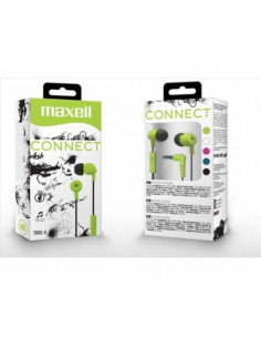 Auricular Stereo Maxell CONNECT-MIC IN345 con Microfono Verde