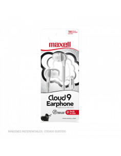 Auricular Stereo Maxell CLOUD9 con Microfono Blanco