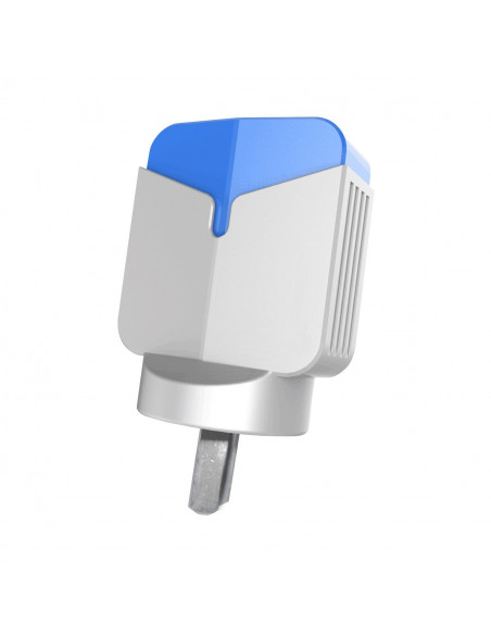 Cargador Premium SharePower 3.4A MicroUSB Celeste