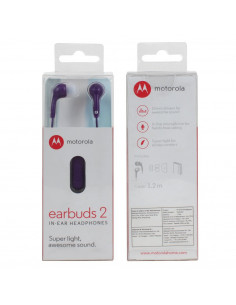 Auricular Stereo Original Motorola EarBuds 2 - Violeta