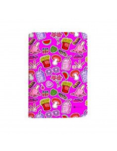 Estuche Flip Cover_PK_Wallet  Tablet Universal  7"/8" Diseño Food