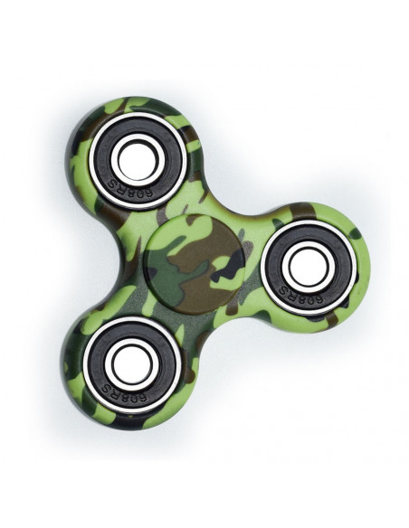 Juego Finger Spinner Trompo Anti-Estres Rulemanes de Acero Camuflado