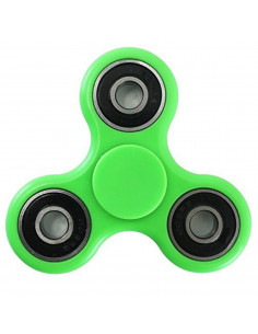 Juego Finger Spinner Trompo Anti-Estres Rulemanes de Acero Liso Verde