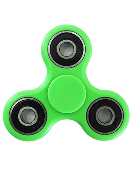 Juego Finger Spinner Trompo Anti-Estres Rulemanes de Acero Liso Verde