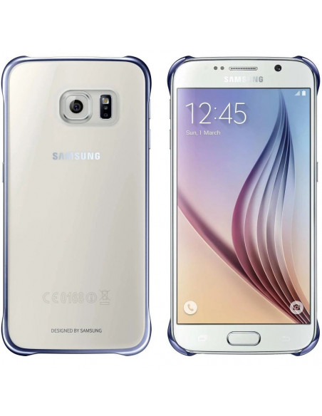 Protector Original Samsung G920 S6 Clear Aluminium Blue