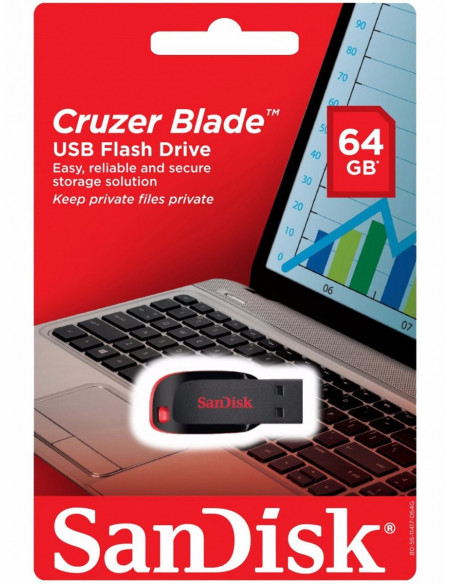 PenDrive  64GB Sandisk Cruzer Blade