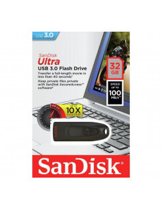 PenDrive  32GB Sandisk Ultra USB 3.0 U46 (Read 100MB/s - Write 4MB/s)