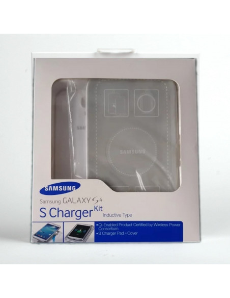 Cargador de Escritorio Inalambrico Original Samsung i9500 S4 Blanco