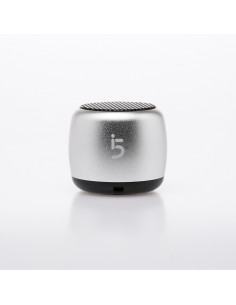 Parlante Portatil Bluetooth iGluFive Mini Speaker Plata