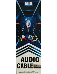 Cable Auxiliar Audio 3.5mm Macho a 3.5mm Macho Largo 1.3m (Reforzado)
