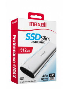 Disco SSD Slim Portable Maxell  512GB