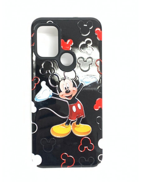Protector Reforzado Diseño9 Motorola XT2117 Moto G Power 2021 BlackMickey
