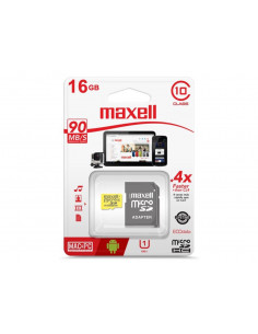 Memoria para Celular "MicroSD" 16GB Maxell Original Clase 10 (UltraRapida)