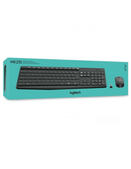 Combo Mouse + Teclado Inalambrico Logitech MK235