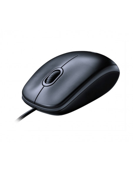 Mouse Logitech M100 con Cable USB (Diseño Ambidiestro)