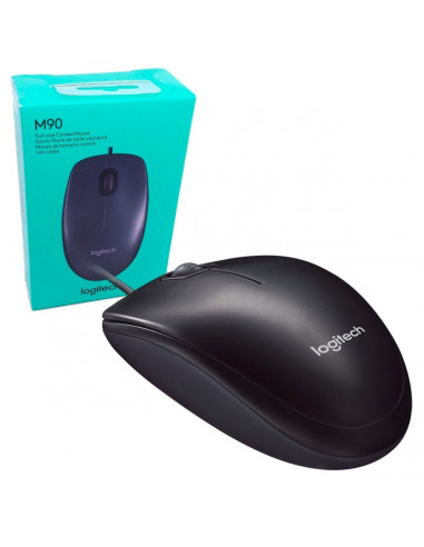 Mouse Logitech  M90 con Cable USB
