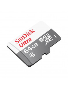 Memoria para Celular "MicroSD" 64GB Sandisk Original Clase  10 (UltraRapida)