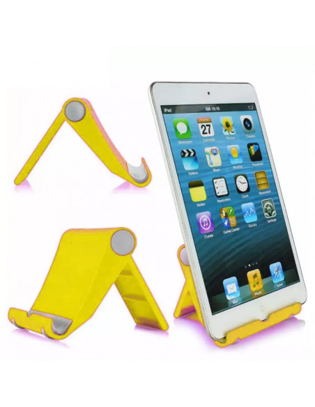 Exhibidor Soporte para Tablet Universal Nº37 (PiePlegable) Amarillo