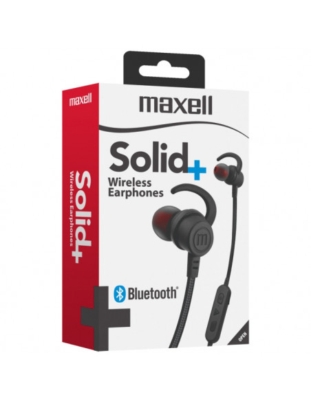 Auricular Stereo Maxell BT100 Solid+ Bluetooth Sport Gris (347778)