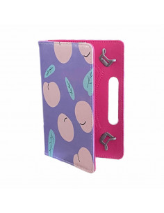Estuche Cuero "SL_360" Tipo Libro Tablets  7" Universal con Stand Peaches