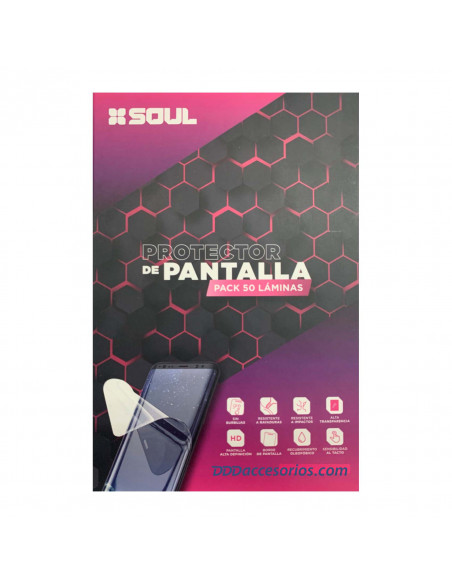 Pack de 50 Film Hidrogel SL_SmartPhone Clear (170x120)