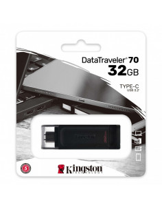 PenDrive  32GB Kingston DT70 USB-C Negro