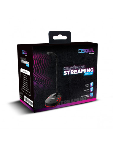 Gaming Microfono XMIC100 Streaming 3.5mm Flexible