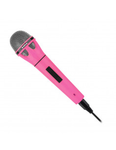 Microfono Pop M100 Karaoke conector 6.5mm Fucsia
