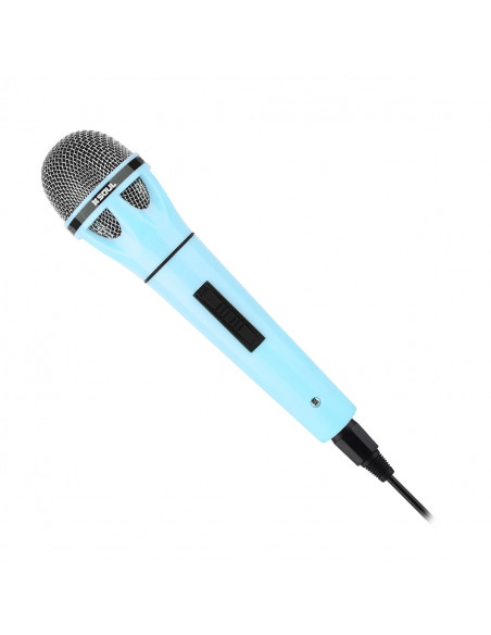 Microfono Pop M100 Karaoke conector 6.5mm Turquesa